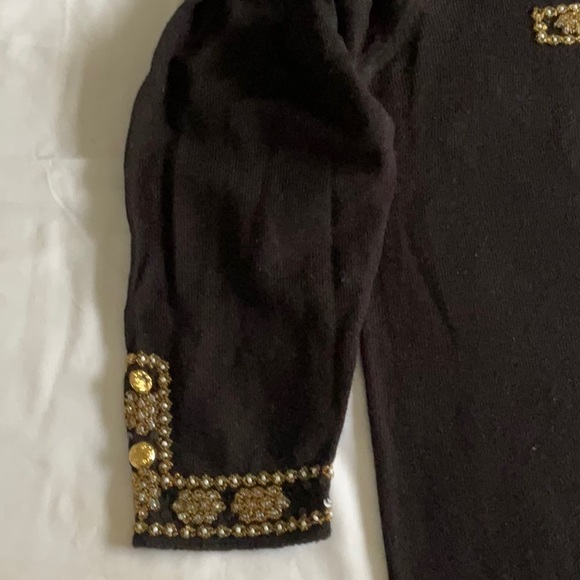 Vintage Regency Collection for Joyce black pullover sweater, lightweight weave - Picture 4 of 9